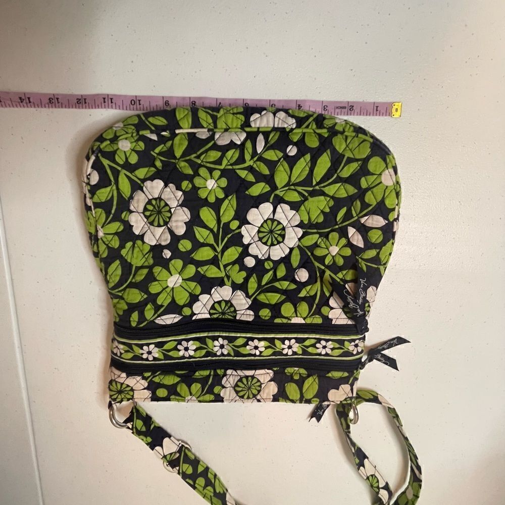Vintage Vera Bradley shoulder purse green black white - Picture 6 of 7